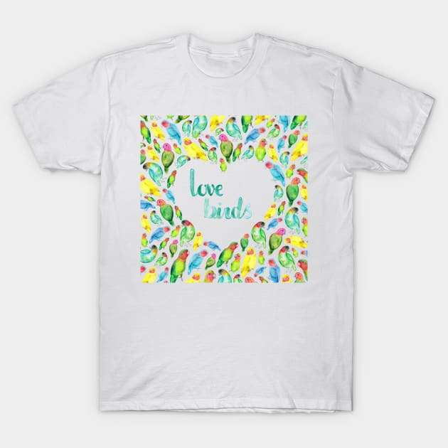 Love Birds T-Shirt by Elena_ONeill